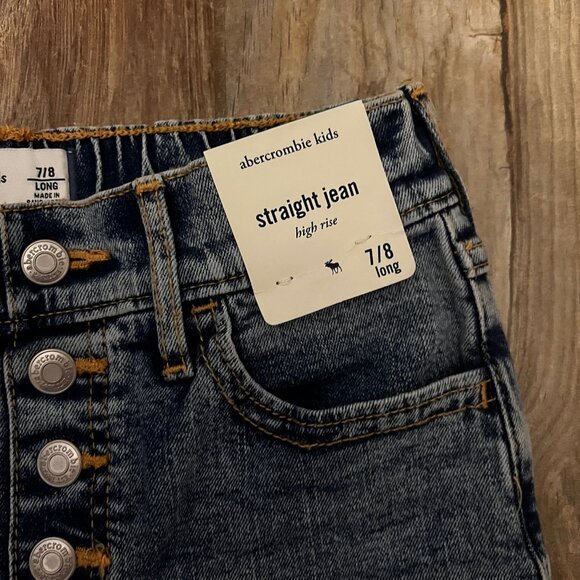 Abercrombie Kids High Rise Straight Jeans - Picture 2 of 4